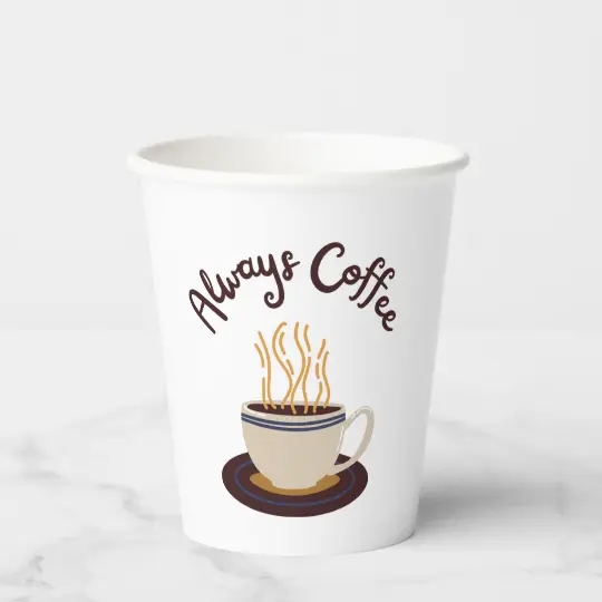 Always Coffee Paper Cups in store now!